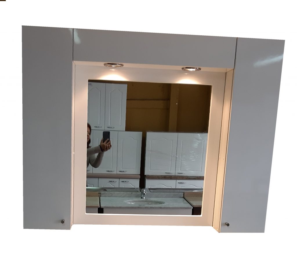 Espejo 80 X 1.00 Con 2 botiquines 25 X 1.00