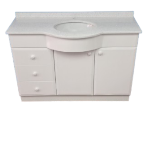vanitorio cuarzo 1.20 x 50 curvo - Imagen 2