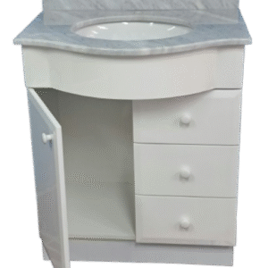 vanitorio 70 x 50 x 82 curvo carrara - Imagen 2