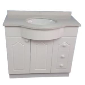 vanitorio curvo 90 x 50 cuarzo
