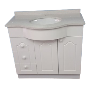 vanitorio curvo 90 x 50 cuarzo - Imagen 2
