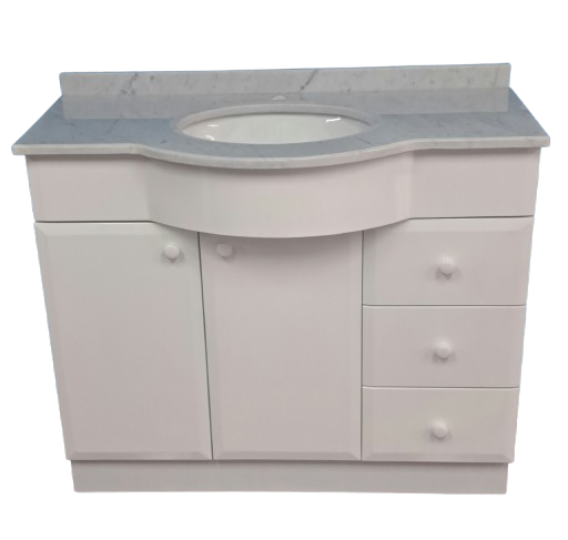 vanitorio 1.00 x 50 x 82 curvo carrara