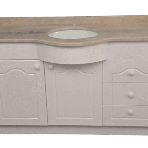 vanitorio 1.30 x 50 x 82 curvo travertino