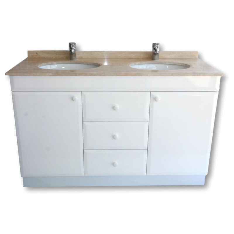 Vanitorio recto 1.30 x 50 x 82 doble